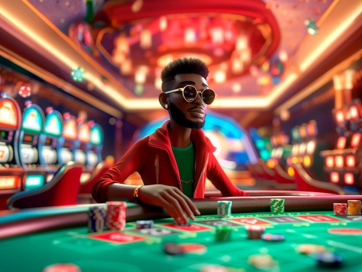 Tampilan studio live dealer result untuk permainan Dragon Tiger dengan meja permainan dan dealer profesional